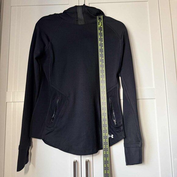 Under Armour Women Hoodie Turtle Neck Light Sweater Active Gym Black XS - Picture 8 of 9